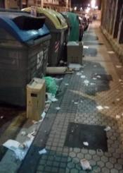 Basura por la calle