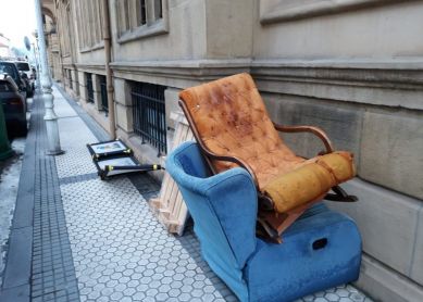 Muebles en la calle
