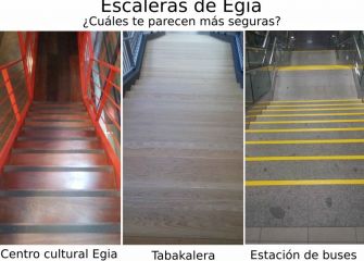 Escalones peligrosos en Tabakalera