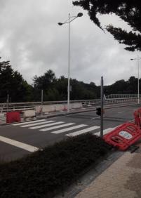 Obras interminables semáforo al comienzo   del vial Paseo de Izostegi 20009  Donostia San Sebastián, Guipúzco