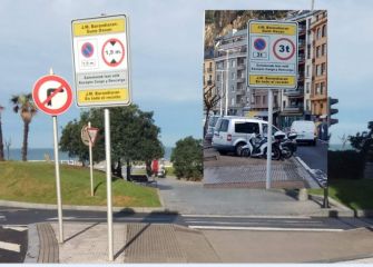 Prohibido circular y aparcar a vehiculos de mas de 1,9 metros de altura y 3T. excepto carga y descarga