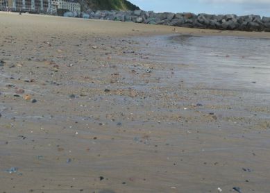 Piedras en playa Zurriola