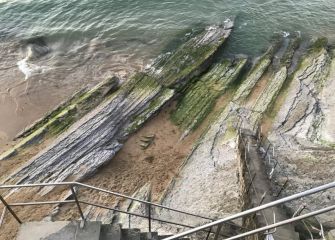 Restos del temporal en la Concha