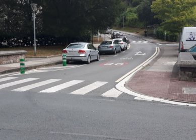 moto a medio metro