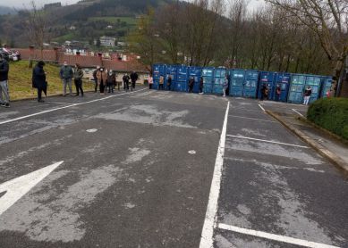 Colas vacunación en Zumarraga