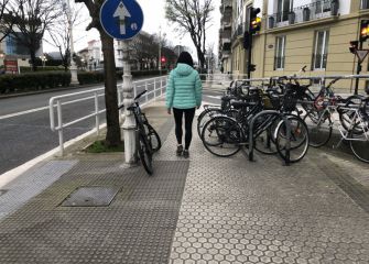 ¿Quizá otro sitio sería mejor para un parking de bicis?
