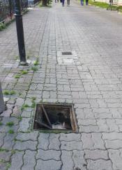 Registro roto y peligroso