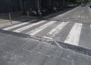 Socavón en Benta Berri