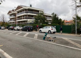 Aparcamiento peligroso en el Colegio Alemán