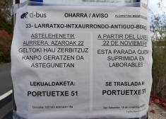 Eliminacióin de Parada de Autobus Illarra 
