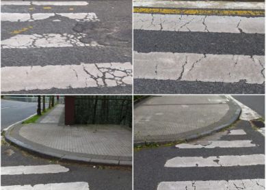 Pasos peatonales peligrosos