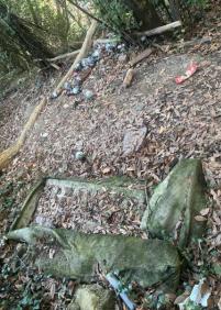 Basura en el Parque de Ondarreta ('Parque Azul')