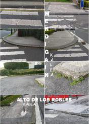 Peligrosos pasos peatonales sin rebajar!!!!