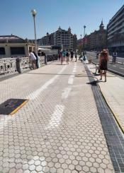 Súper chapuza en el Paseo de La Concha