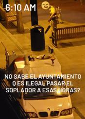 6:10 A.M y todos despiertos por el soplador.