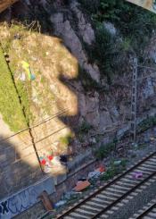 Basura vias renfe cercanias