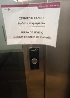 Ascensor de la estación de Beasain