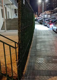 Vallado en vía pública