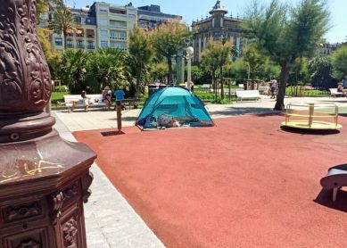 Acampada feliz