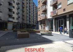 Destrucción de jardines en plaza de los Estudios