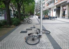 Aparcabicis en Sancho el Sabio