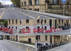 Lamentable situación del aparcamiento en el Paseo de Francia