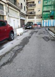 Obras de fachada en plaza de los marinos.