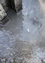 El agua sale blanca en las fuentes de Errenteria 