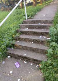 Basura en Nazaret Instituto 