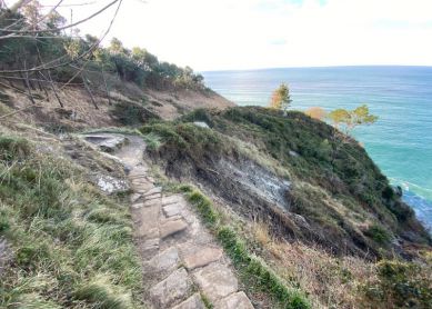 Desprendimiento camino Talaia