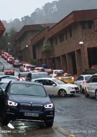 Colapso de tráfico en Arriola